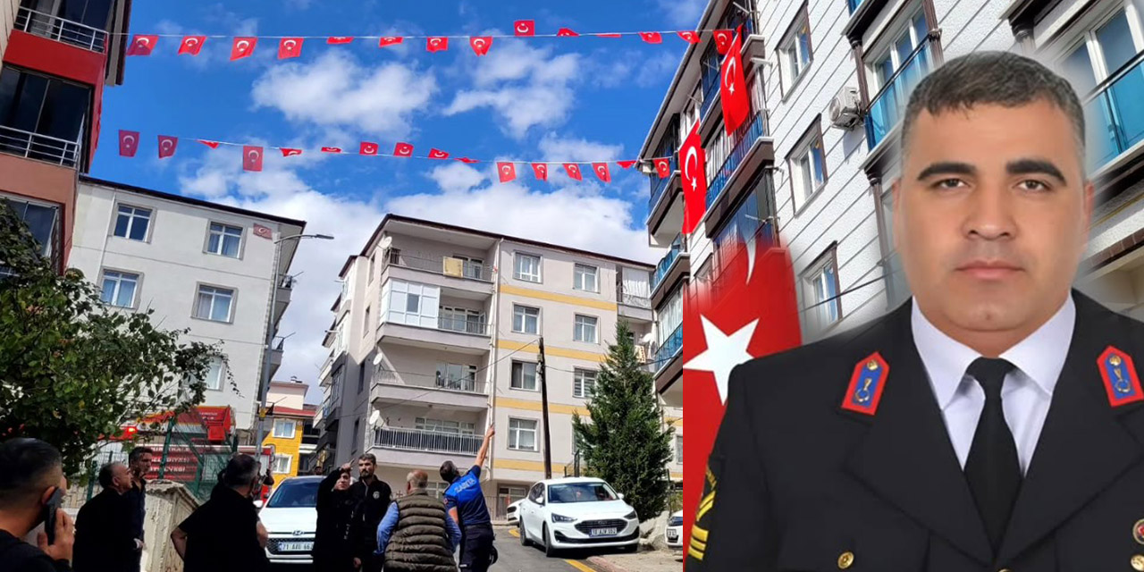 Şehit Uzman Çavuş Arif Özdemir’in baba ocağına bayrak asıldı