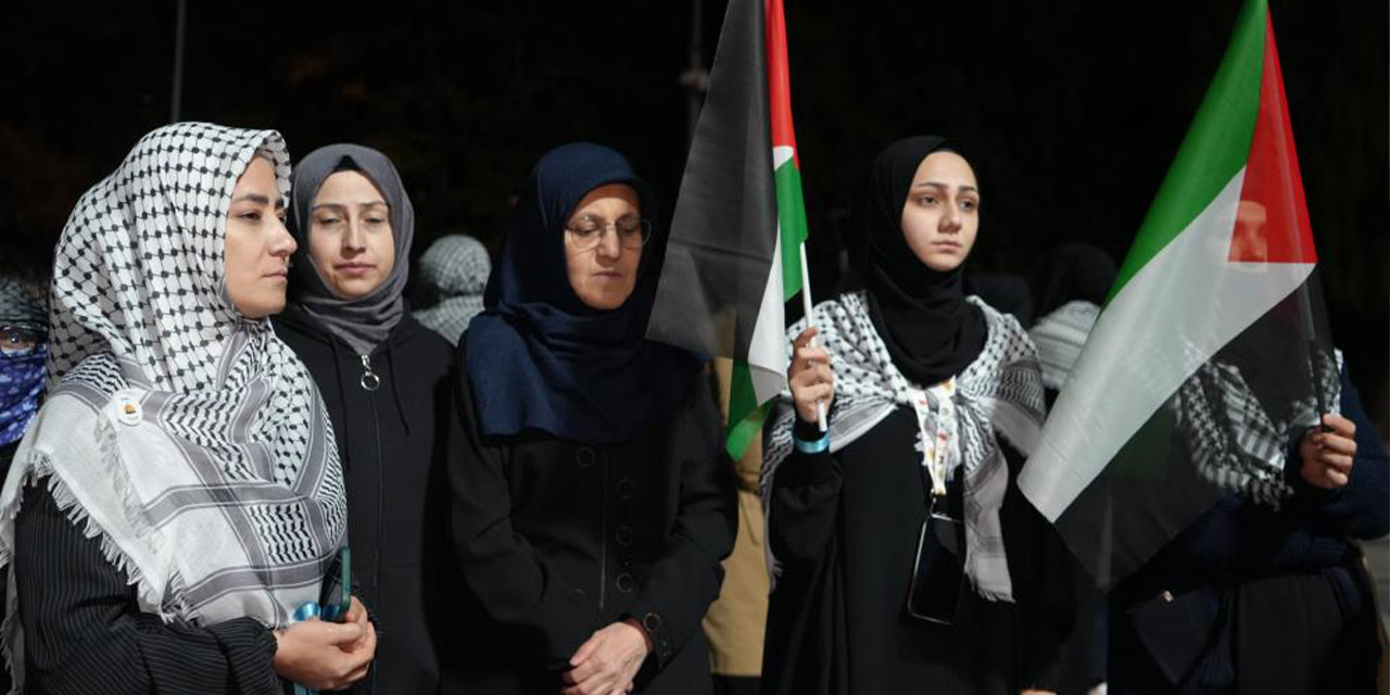 Kırıkkale Sumud Filosu'na saldıran İsrail'i protesto etti