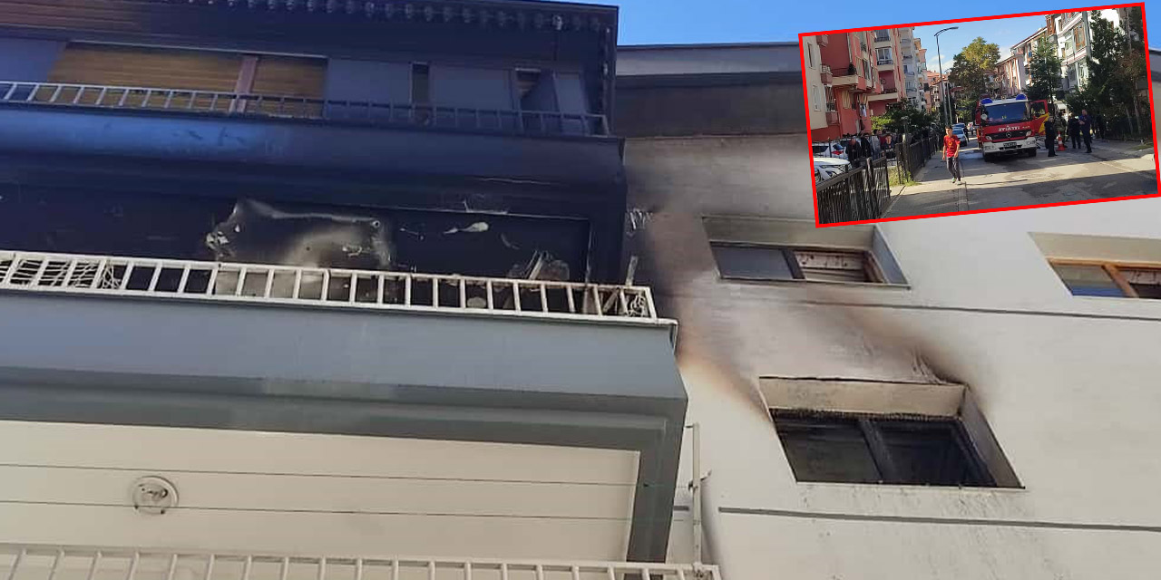 3 katlı apartmanda çıkan yangın büyümeden söndürüldü