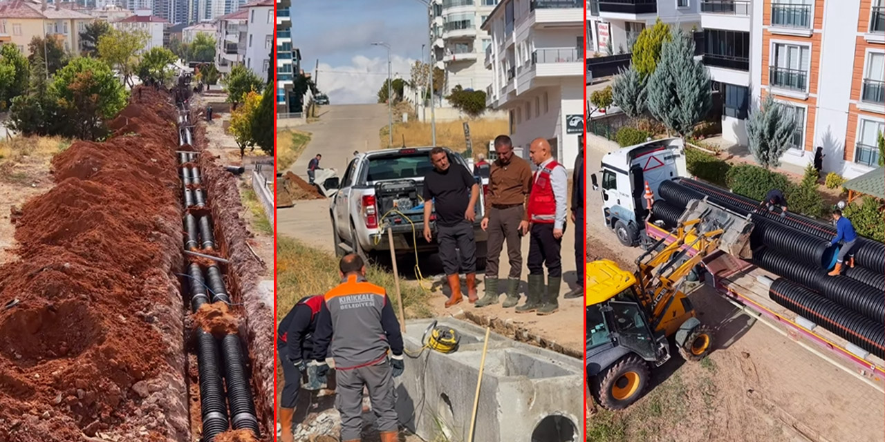 Kırıkkale'de altyapı atağı: Belediye kronik sorunu çözüyor!