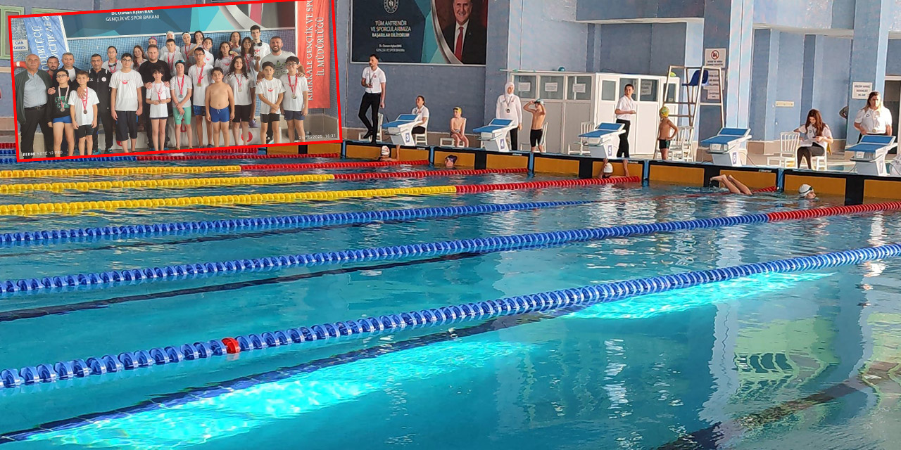 Cumhuriyet coşkusu havuzda: Kırıkkale'de 70 sporcu birincilik için yarıştı