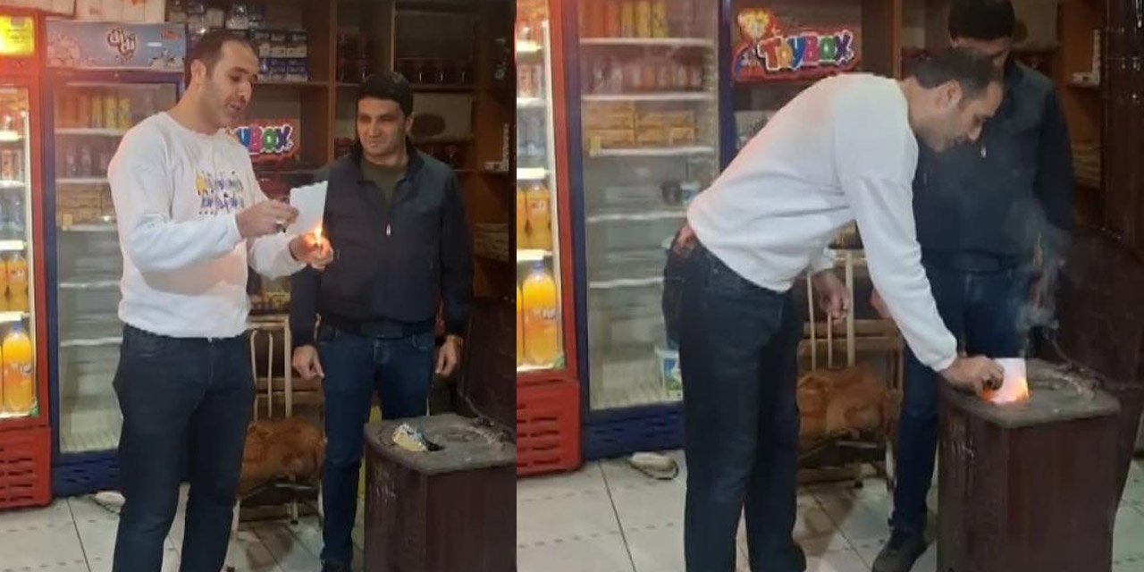 Mahallelinin borcunu kapattı, veresiye defterini yaktı