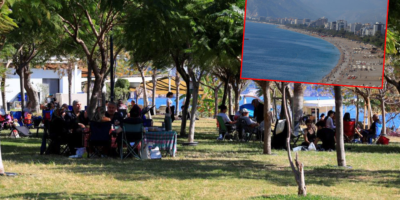 Türkiye kışı yaşarken Antalya'da yazdan kalma günler