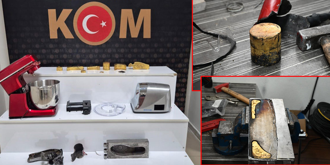 Takside 21 kilo 506 gram kaçak altın ele geçirildi: 1 tutuklama