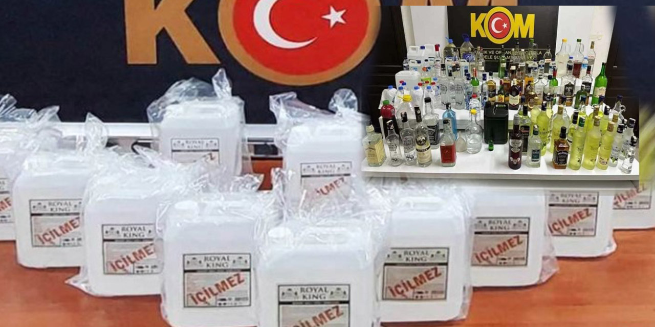 Kırıkkale dahil 81 ilde kaçak alkole karşı operasyon:179 şüpheli yakalandı