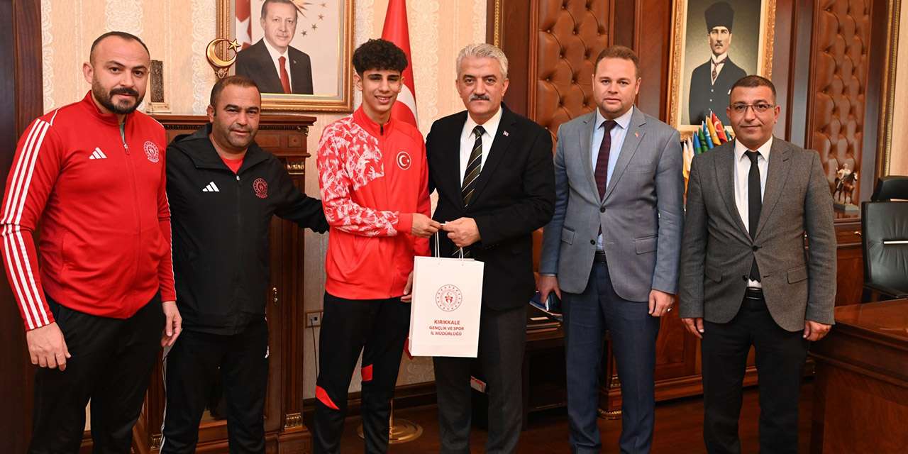 Kırıkkale'nin Avrupa başarısı makamda kutlandı