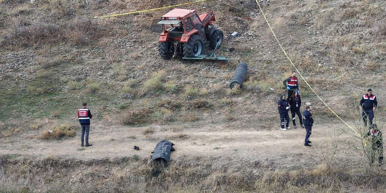 Kırıkkale'de traktör uçuruma devrildi: 1 ölü