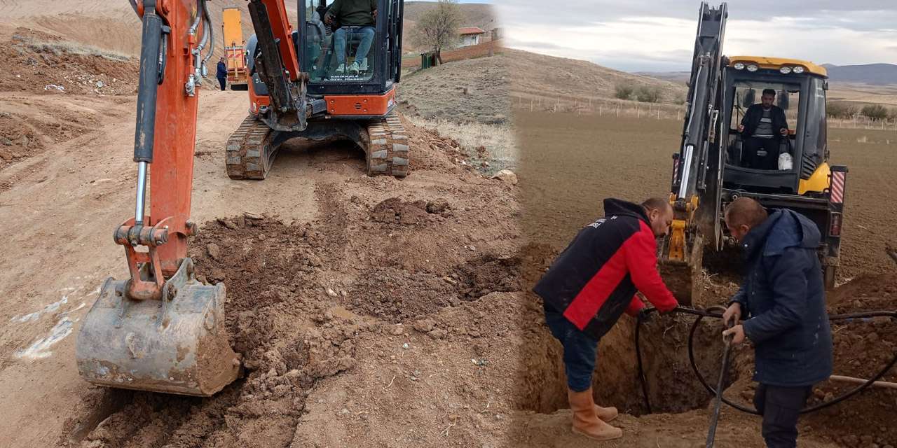 Kırıkkale kırsalında su arızaları gideriliyor! Çalışmalar sürüyor