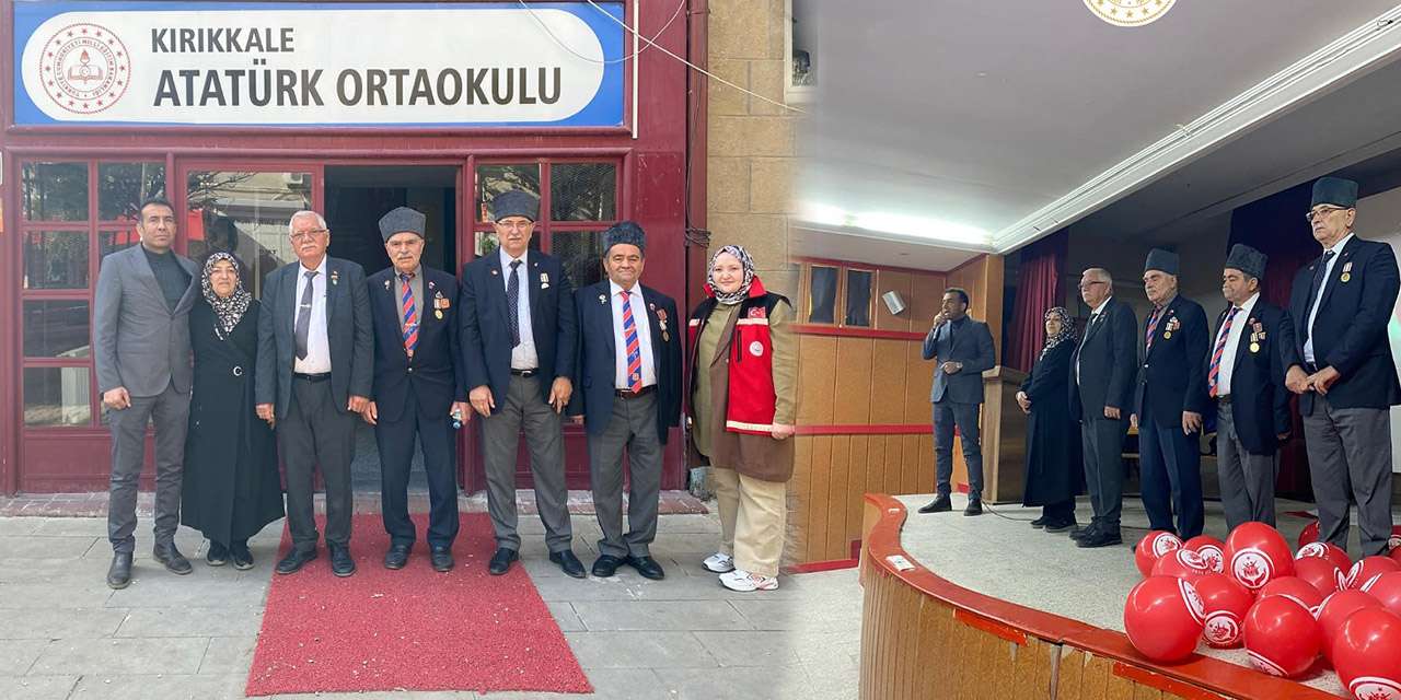 Kırıkkale'de anlamlı buluşma: Gaziler Kahramanlık hikayeleri yeni nesillere aktardı