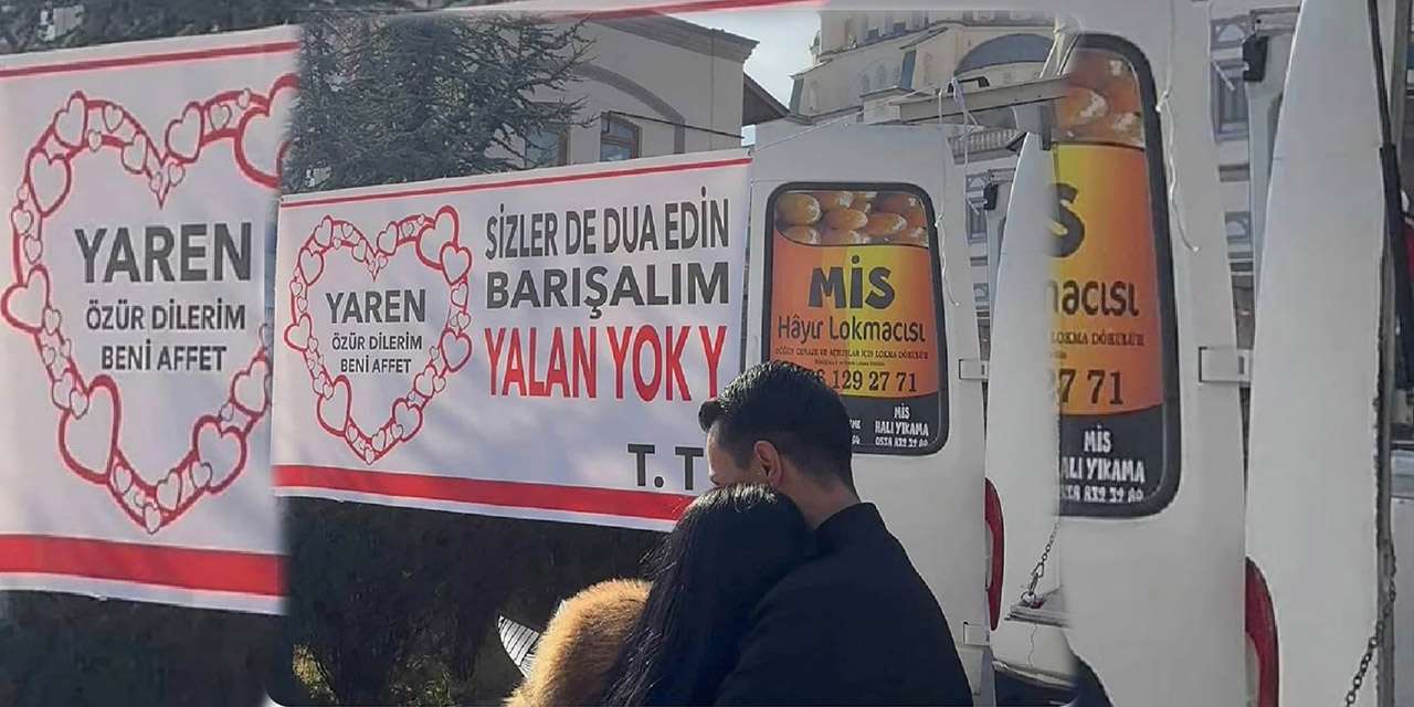 Lokma döktürdü, sevgilisinin gönlünü fethetti! Aşık gençler barıştı