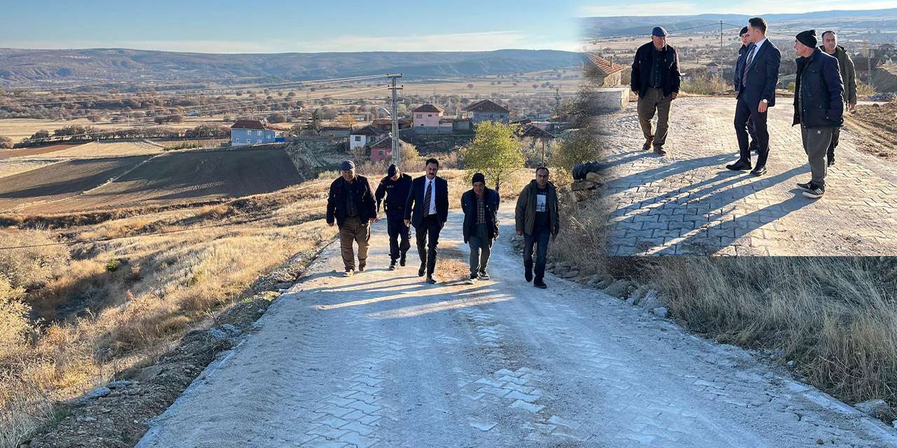 Delice'nin o köyünde yollar modernleşti: Çamur ve toza son!