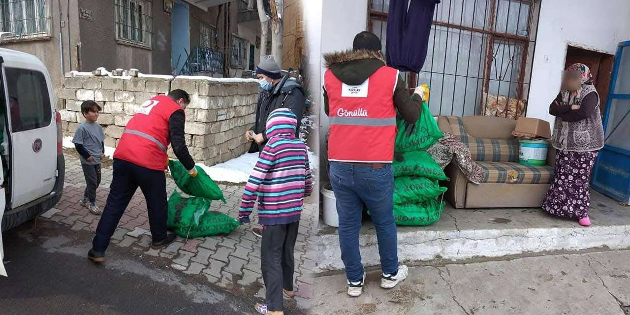 Kızılay Kırıkkale'den kış seferberliği: Yakacak yardımı başladı!