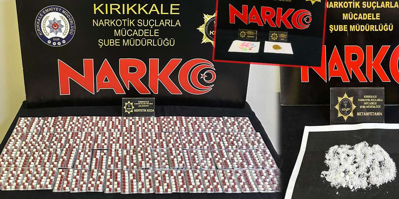 Kırıkkale’de uyuşturucuya ağır darbe: Yüzlerce hap piyasaya çıkmadan yakalandı!