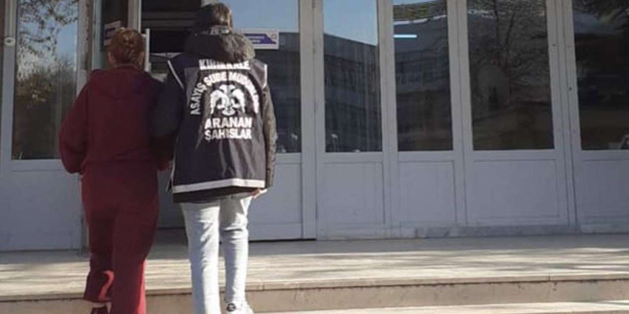 Kırıkkale'de 18 yıl 10 ay hapis cezası bulunan firari kadın yakalandı