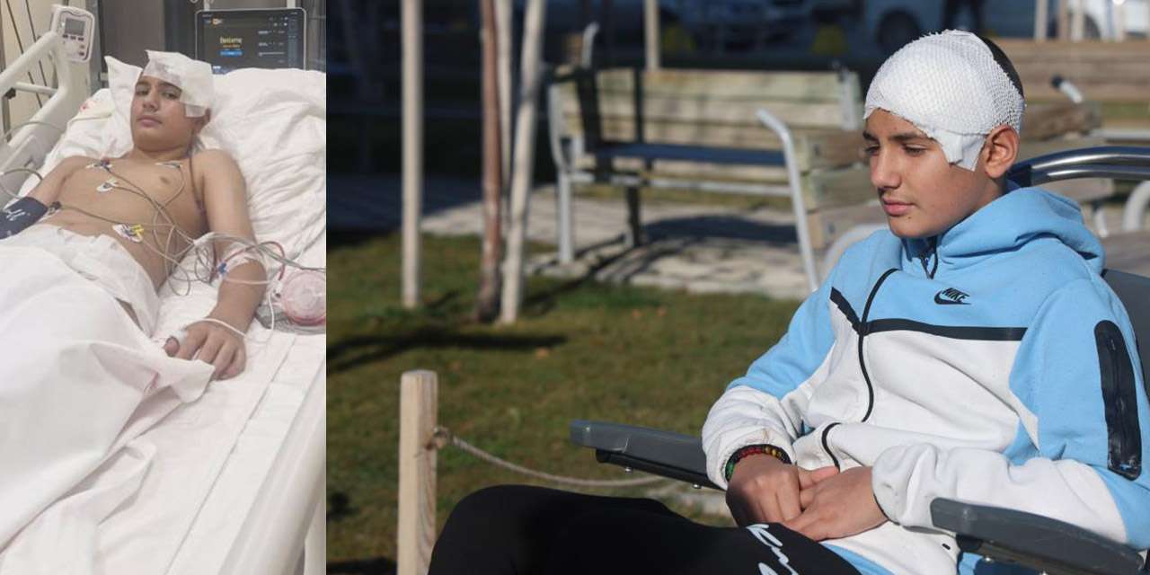 13 yaşındaki çocuğun beyin zarı dikildi, kafatasına Titanyum takıldı