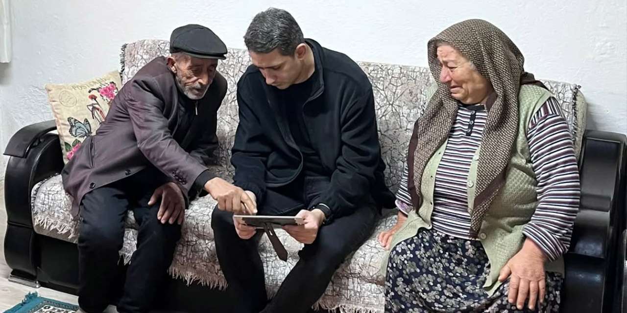 Emrah Öğretmenin baba ocağında hüzünlü buluşma