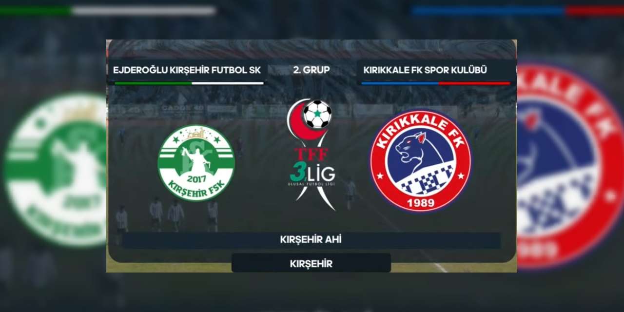 Kırşehirspor-Kırıkkale FK birinci devre: 1-1