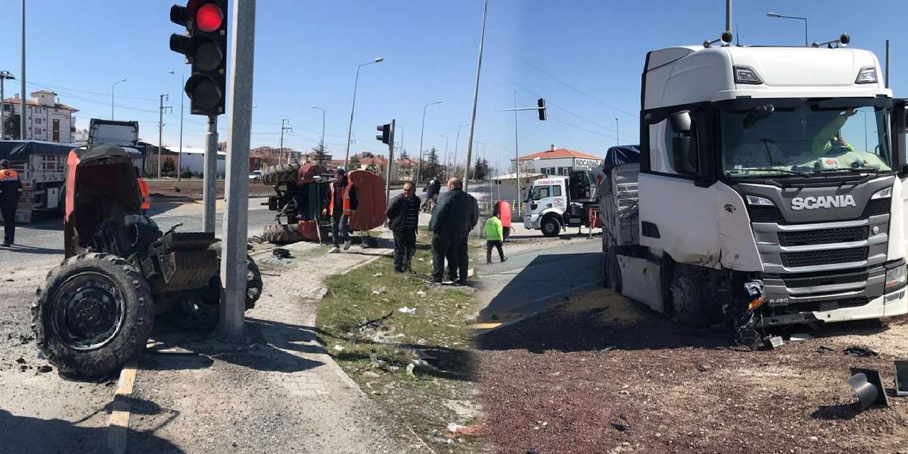 Yüklü Tır Traktörü biçti geçti!