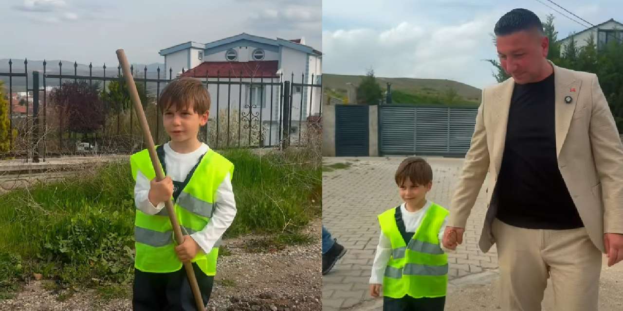 Kırıkkale'nin en küçük belediyecisi: Teoman direksiyon başına geçti!