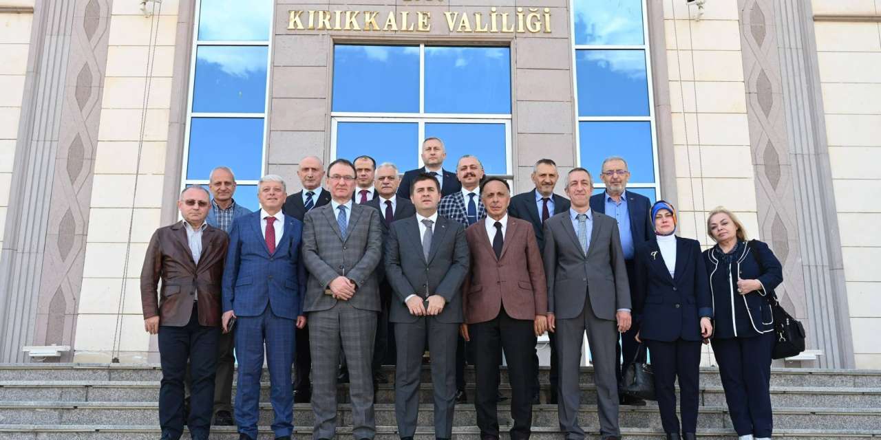 Kırıkkale Valiliği’nde önemli kabul! İrfan Coşkun ve heyeti ziyaret etti