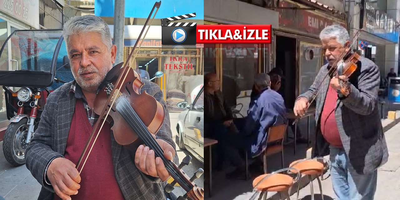 Babası istedi, o Türkiye'yi kemanıyla gezdi: Kırıkkale sokak kemancısının sırrı ne?