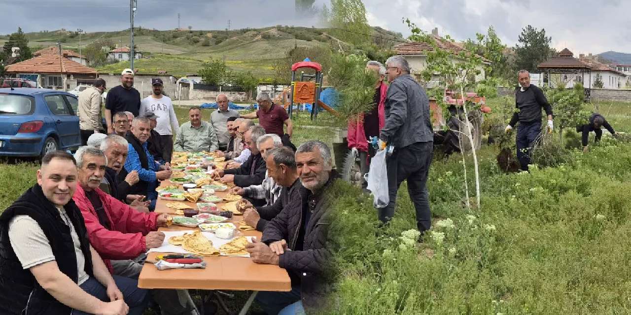 Kırıkkale'de imece ruhu yaşıyor: Işıklar Köyü park bakımında buluştu