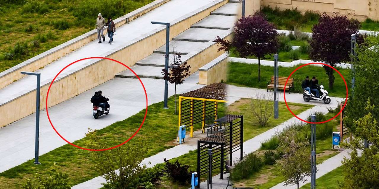 Dron affetmedi: Kırıkkale'de yasak alana giren motosikletlilere rekor işlem