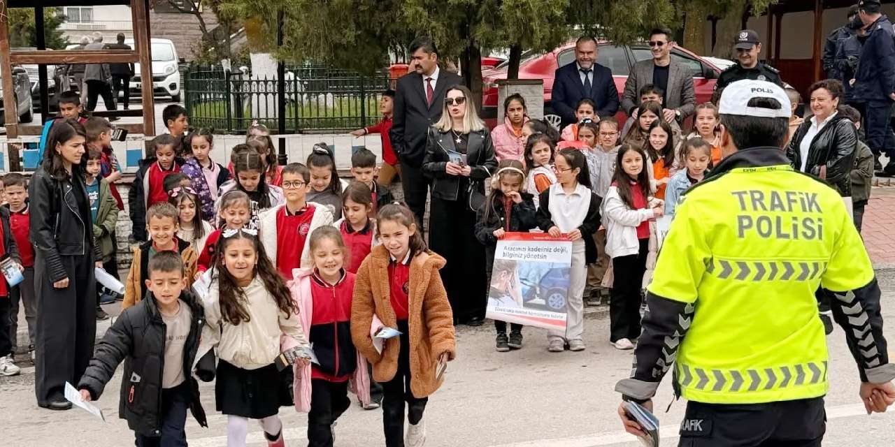 Keskin Trafik Haftası etkinliğinde sürücülere hayati uyarılar yapıldı