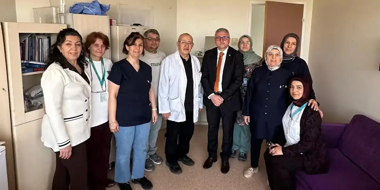 Sağlık-Sen Kırıkkale’den Uzm. Dr. Adem Yürümez’e ziyaret