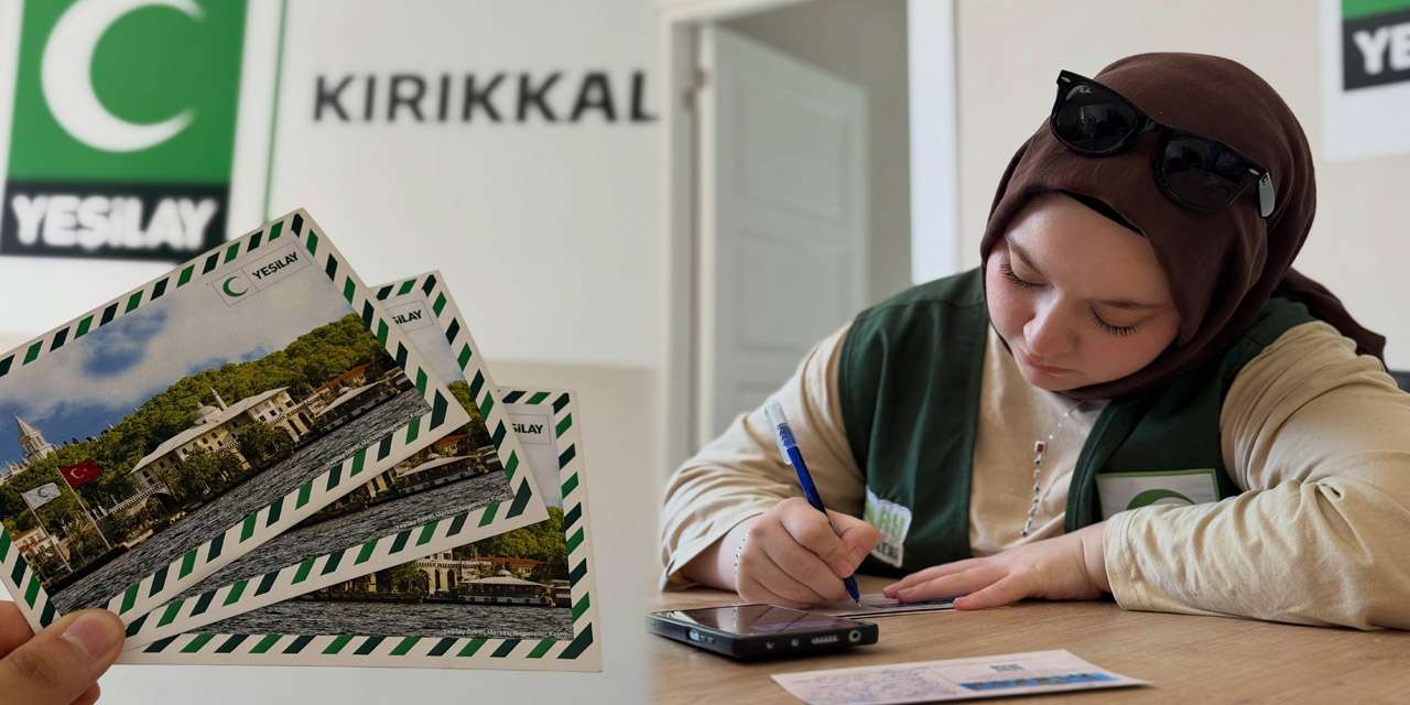 Dijital mesaj değil el yazısı! Kırıkkale Yeşilay gelenekleri canlandırdı
