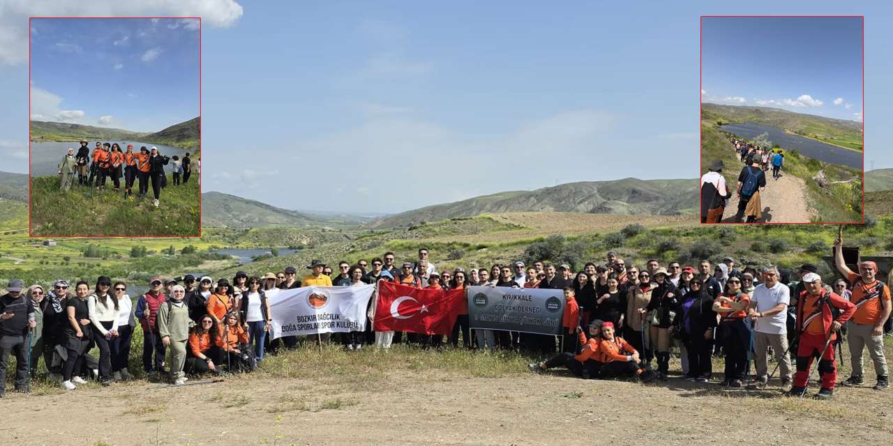 Kızılırmak kıyısında renkli görüntüler! Kırıkkale'de dağcılar bu kez sosyal sorumluluk için toplandı
