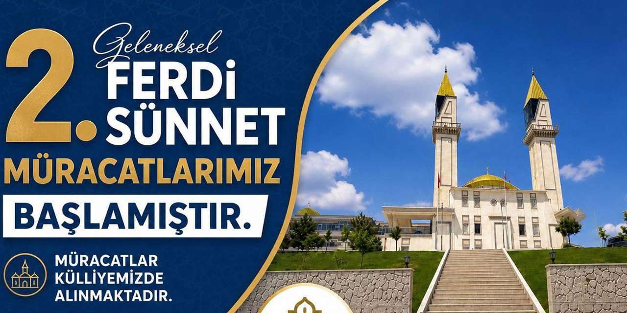 Kırıkkale İslami Değerler Külliyesi müjdeyi verdi: 2. Geleneksel Ferdi Sünnet kayıtları başladı!