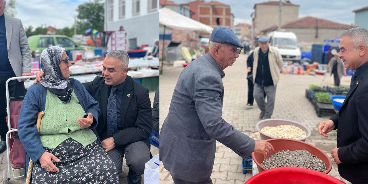 Sulakyurt’ta pazarın nabzını Başkan Çetiner tuttu: Esnafa bereket, vatandaşa ziyaret!
