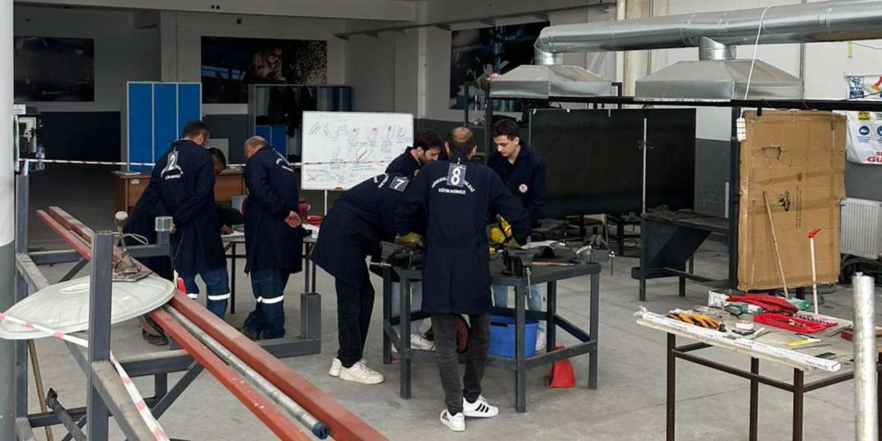Kırıkkaleli ustalar mesleki yeterlilik belgesi için yarıştı