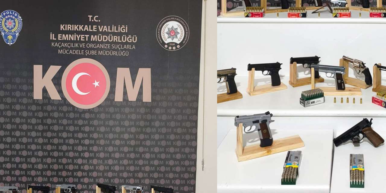 Kırıkkale'de dev silah kaçakçılığı operasyonu: Çok sayıda tabanca ele geçirildi, 1 tutuklama!
