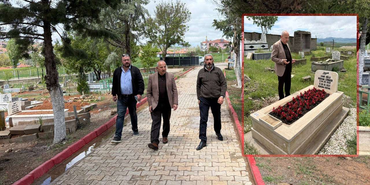 Bayram öncesi 4 koldan seferberlik: Keskin'deki tüm mezarlıklar bakıma alındı!