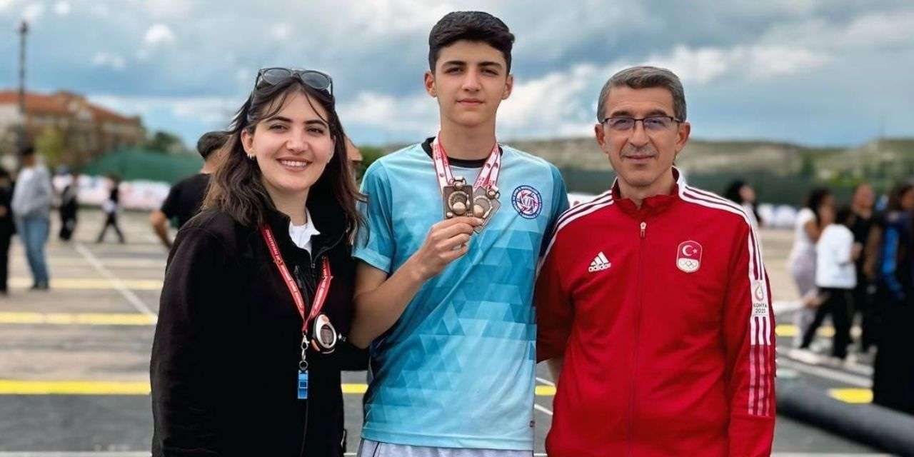 Kırıkkale'nin gururu Nevşehir'de podyuma çıktı! Görkem Doğan Türkiye 3.'sü oldu