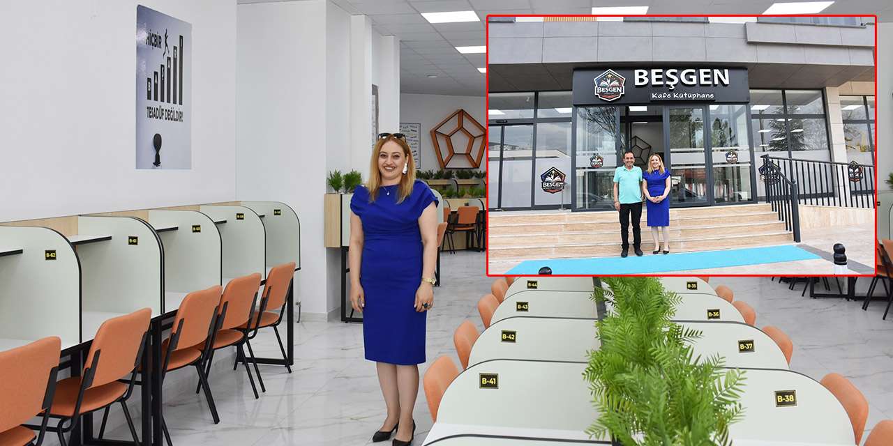 Kırıkkale'de eğitimin yeni üssü: 40 yıllık tecrübeyle "Beşgen Kafe Kütüphane" kayıt almaya başladı