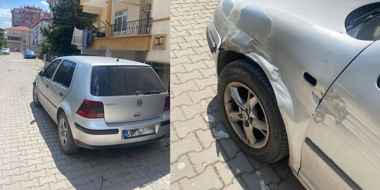 Kırıkkale'de gece yarısı araca vurup kaçtılar: Mağdur araç sahibi görgü tanıklarını arıyor