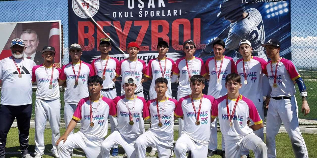 Kırıkkale’de tarihi başarı: Şehit Hakan Yorulmaz Spor Lisesi Beyzbol Takımı Türkiye şampiyonu oldu!