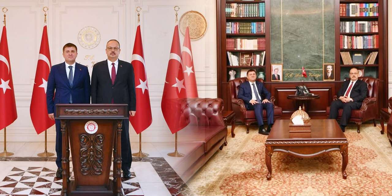 İki Vali başkentte buluştu: Vali Sarıibrahim'den Ankara Valisi Canbolat'a tebrik