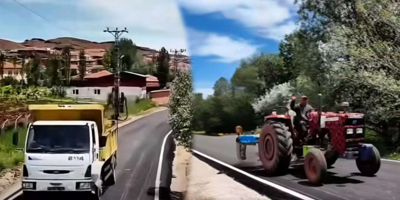 Seçim vaadiydi, gerçek oldu: Kırıkkale'de Kazmaca sakinlerinin yol çilesi bitti