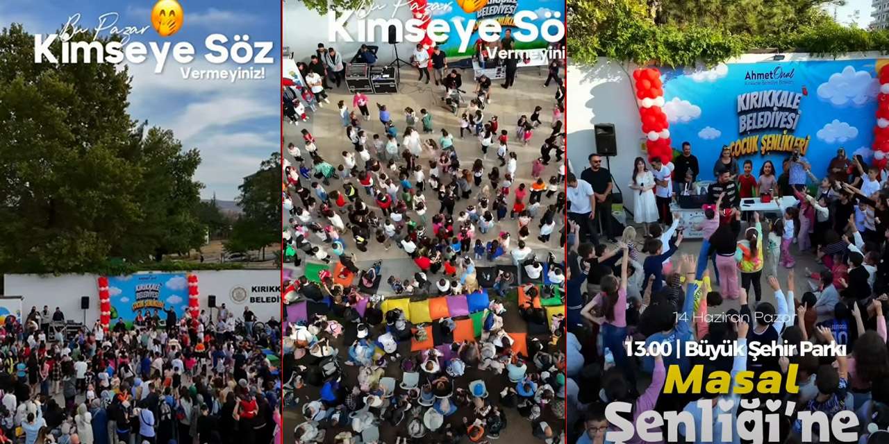 Kırıkkale'de eğlence dolu pazar: Minikler için tüm sürprizler hazırlandı