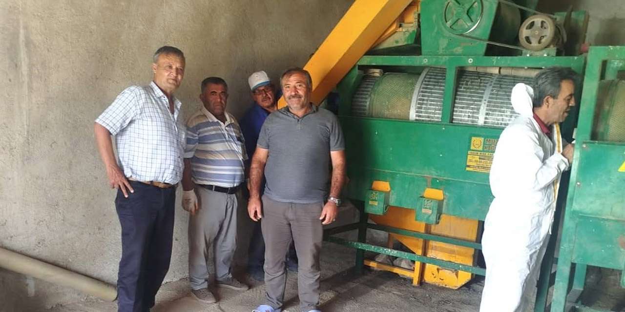 Yahşihan köylerinde hummalı çalışma: Üreticinin tohumu tek tek eleniyor