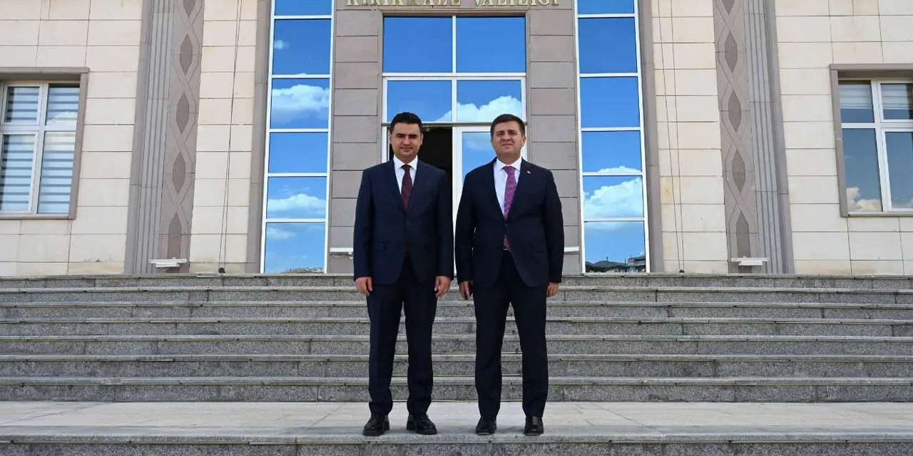 Kırıkkale'den Ankara'ya atanan Başsavcı Akın Çetin'den Vali Sarıibrahim'e veda ziyareti