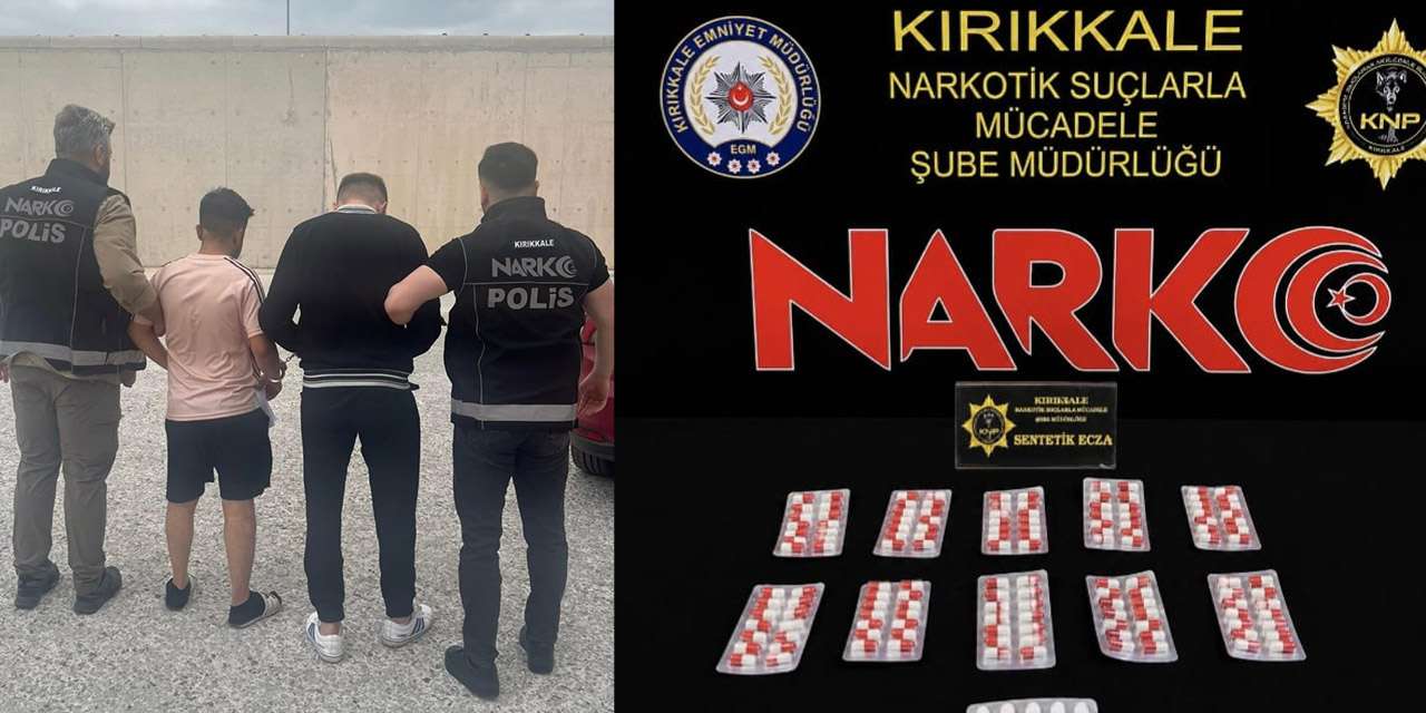 Kırıkkale'de zehir tacirlerine narkotik darbesi: 2 şüpheli tutuklandı