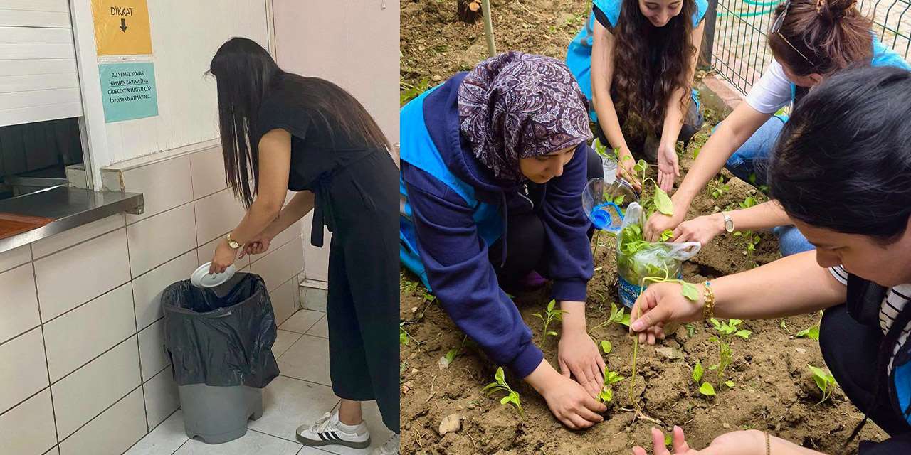 Kaletepe Kız Öğrenci Yurdu'ndan alkışlanacak hareket: Hem üretiyorlar hem can dostlarını besliyorlar