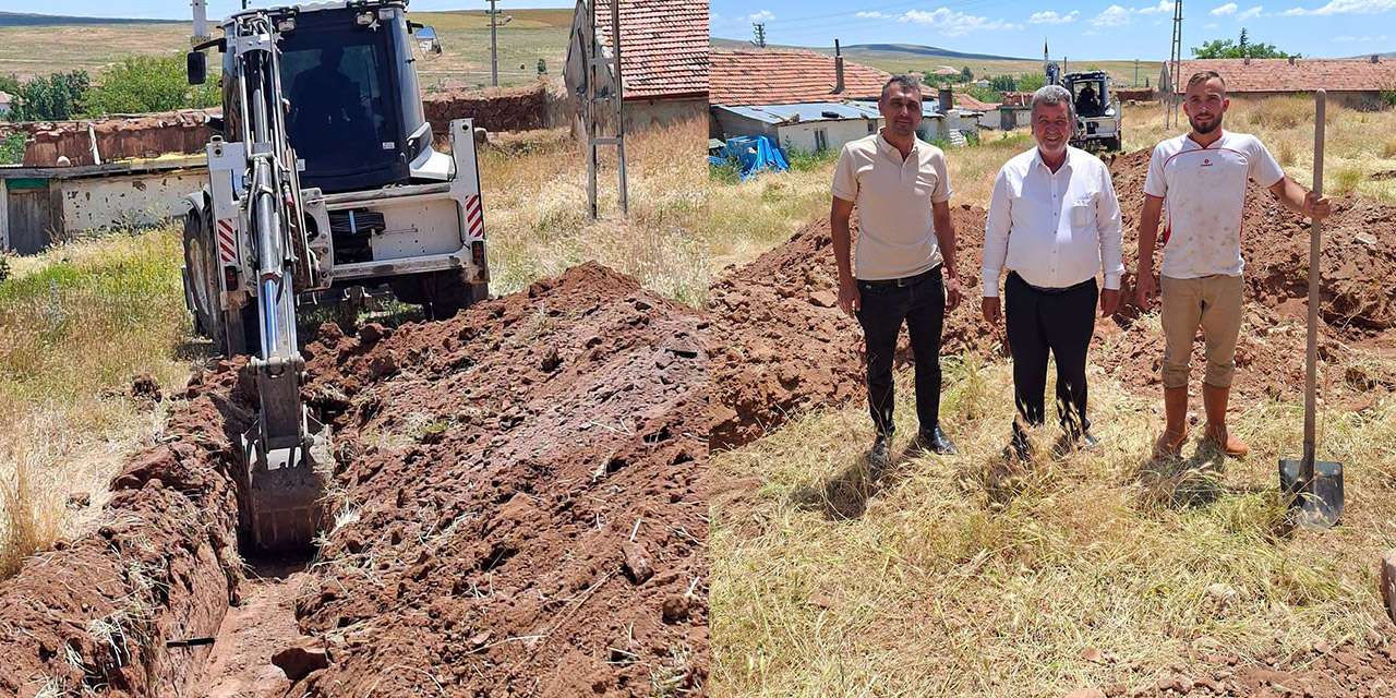 Cabatobası köyünde altyapı seferberliği: İl Özel İdaresi kanalizasyon çalışmalarına başladı