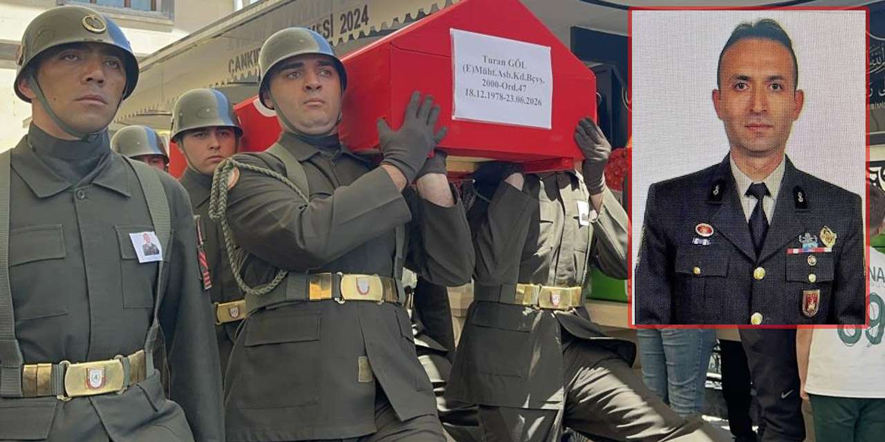 Kırıkkale'deki patlamada hayatını kaybeden Turan Göl, Çankırı'da toprağa verildi