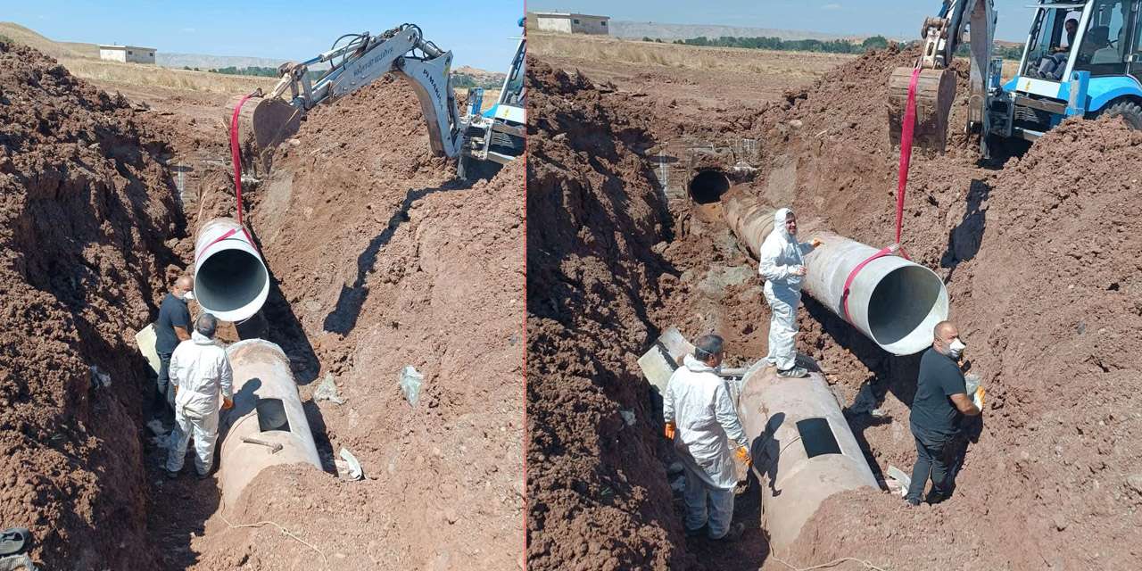 Sulakyurt Barajı'nda boru patlağı onarılıyor: Çiftçilere su müjdesi